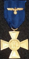 Army or Navy 25 Year Golden Cross