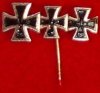 Knights Cross, Iron Cross 1st & 2nd Stickpin