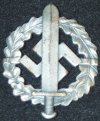 SA Sports badge, Silver